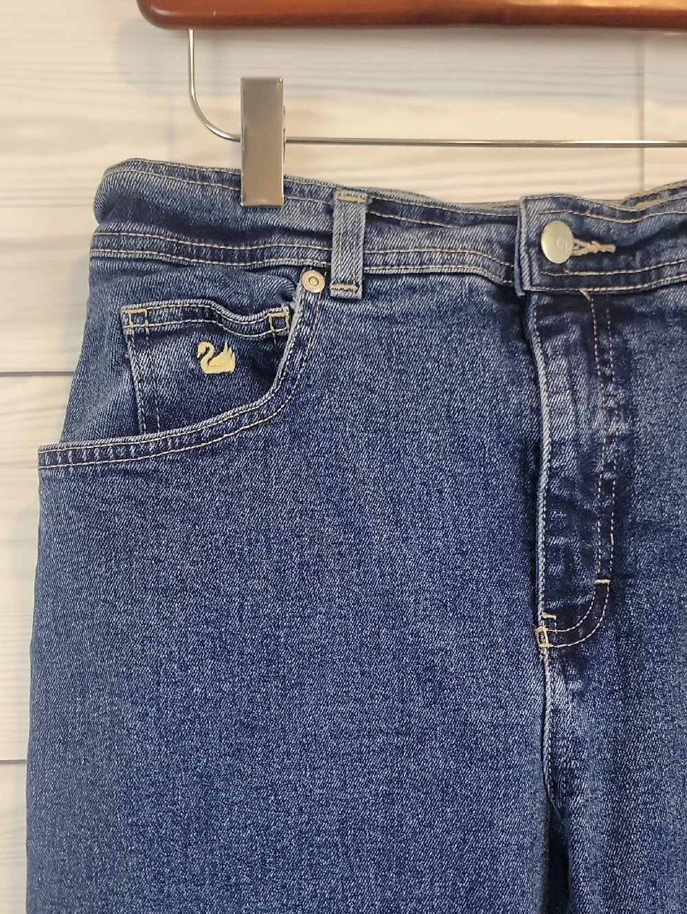 Gloria Vanderbilt Vintage Red Tag Straight-Leg Women's Blue Jeans Size 12S